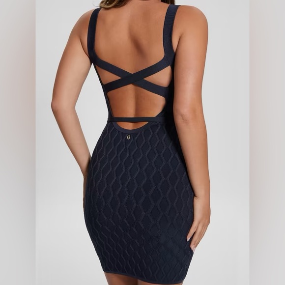 Genna Diamond Knit Sweater Dress - Picture 6 of 6